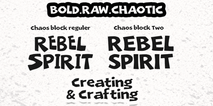 Chaos Block Font Poster 4
