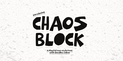Chaos Block Font Poster 1