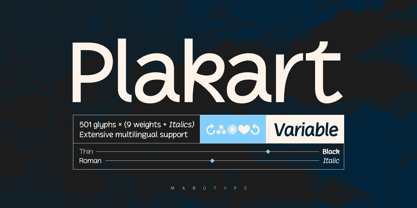 Plakart Font Poster 1