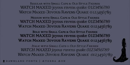 Aeterna Aeon Font Poster 4