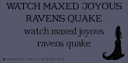 Aeterna Aeon Font Poster 2