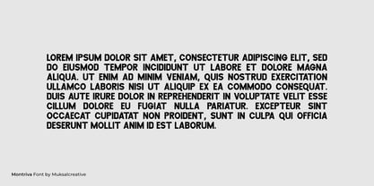 Montriva Font Poster 3