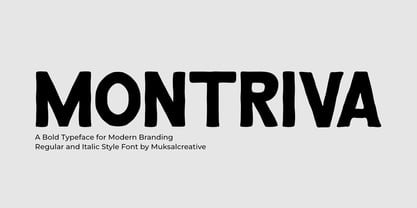 Montriva Font Poster 1