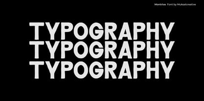 Montriva Font Poster 4