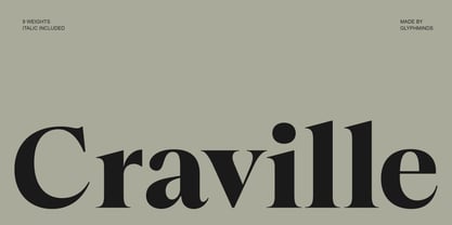 Craville Font Poster 1