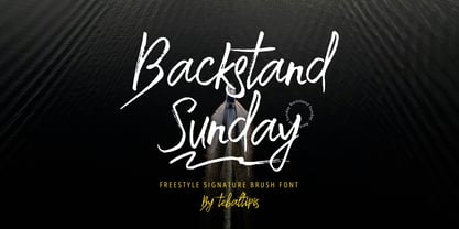 Backstand Sunday Brush Font Poster 1