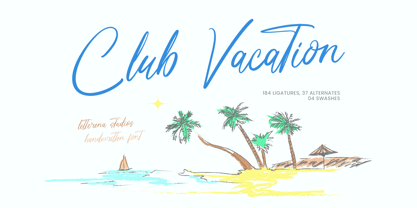 Club Vacation Font Poster 1