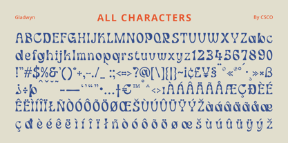 Gladwyn Font Poster 6