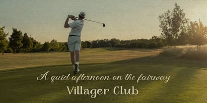 Meadow Villager Club Font Poster 3