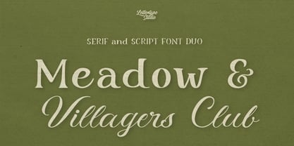 Meadow Villager Club Font Poster 1