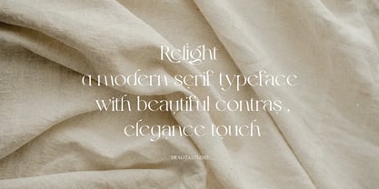Relight Font Poster 2