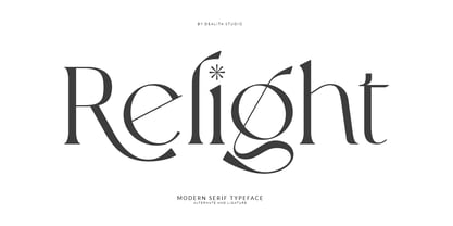 Relight Font Poster 1