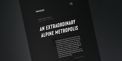 Lütschine Font Poster 9