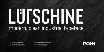 Lütschine Font Poster 1