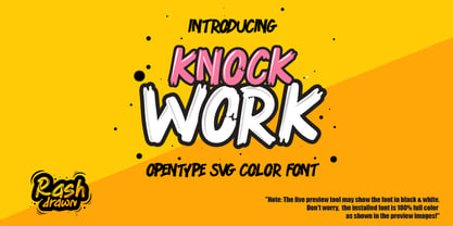 Knockwork Font Poster 1