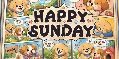 Puppy Bites Font Poster 3