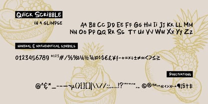 Quick Scribble Font Poster 4