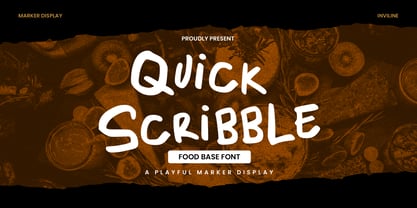 Quick Scribble Font Poster 1