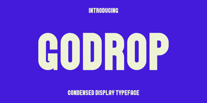 Godrop Font Poster 1