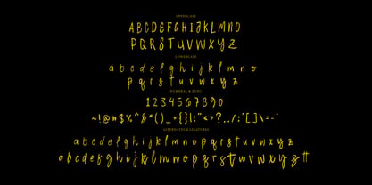 Taro Leaves Brush Font Poster 10