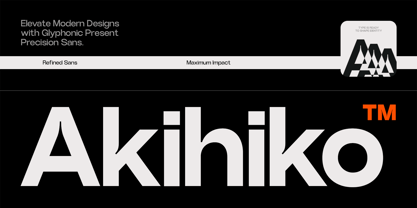 GC Akihiko Font Poster 1