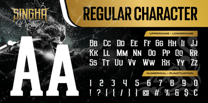 Singha Prestige Font Poster 2