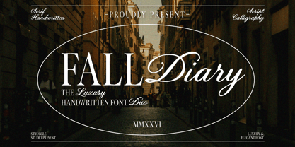 Fall Diary Font Poster 1