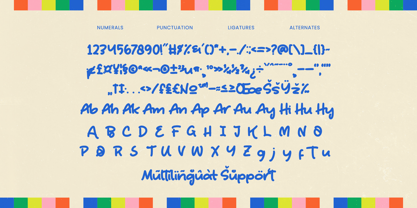 Smile Hug Font Poster 8