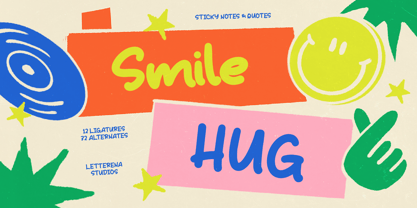 Smile Hug Font Poster 1