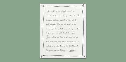 Beverly Sage Font Poster 5