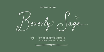 Beverly Sage Font Poster 1