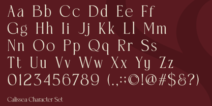 Calissea Font Poster 9