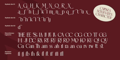 Calissea Font Poster 10