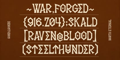 North Eternal Font Poster 2