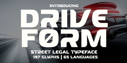 Driveform Font Poster 1
