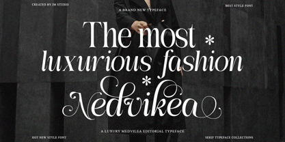 Medvilea Editorial Font Poster 4