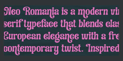 Neo Romania Font Poster 6