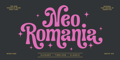 Neo Romania Font Poster 1