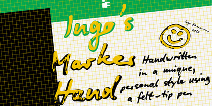Ingos Marker Hand Font Poster 2