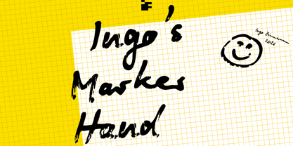 Ingos Marker Hand Font Poster 1