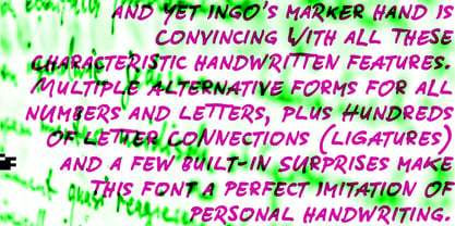 Ingos Marker Hand Font Poster 8