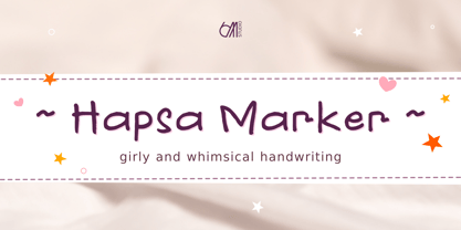 Hapsa Marker Font Poster 1