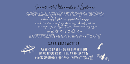 Cloudy Starlight Font Poster 6