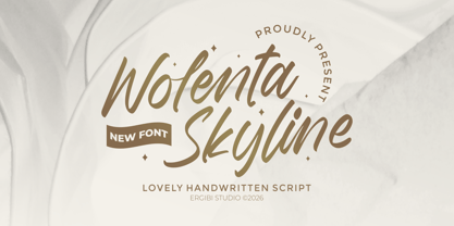 Wolenta Skyline Font Poster 1