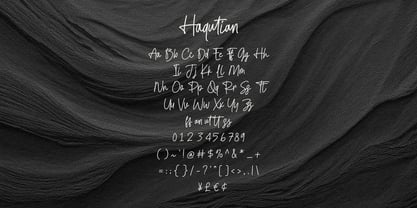 MC Haqutian Font Poster 6