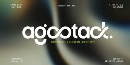 Agootack Font Poster 1