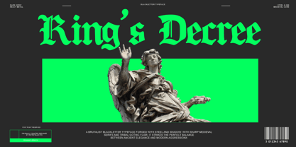 Kings Decree Font Poster 1