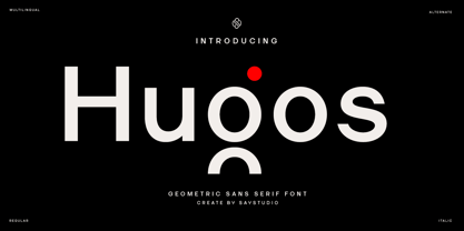 Hugos Font Poster 1