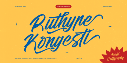 Ruthype Kongesti Font Poster 1