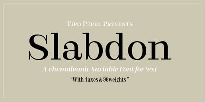 Slabdon Font Poster 1